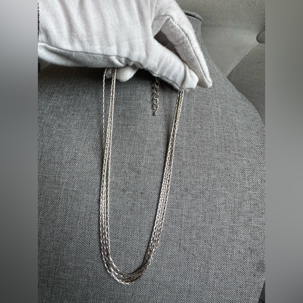 Premier Design Elegant Silver4 Chains Necklace - image 5